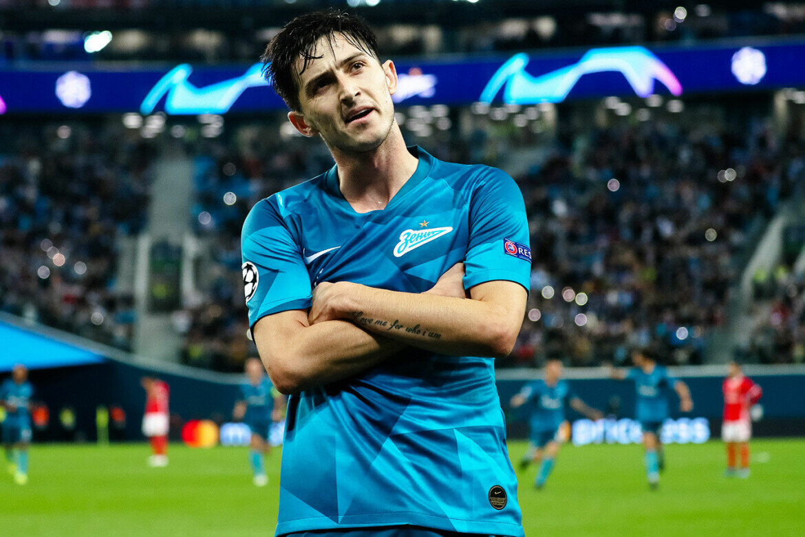 В составе питерского клуба Сердар отыграл во всех турнирах 104 игры и забил 60 мячей. Фото: пресс-служба «Зенита»