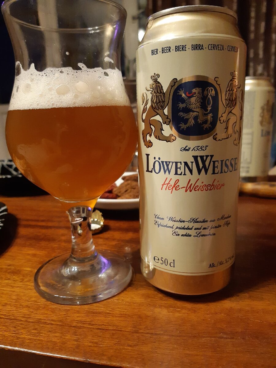 Пиво LöwenWeisse Hefe-weissbier, почти эталон пшеничного по доступной цене  | Кружечка пенного | Дзен