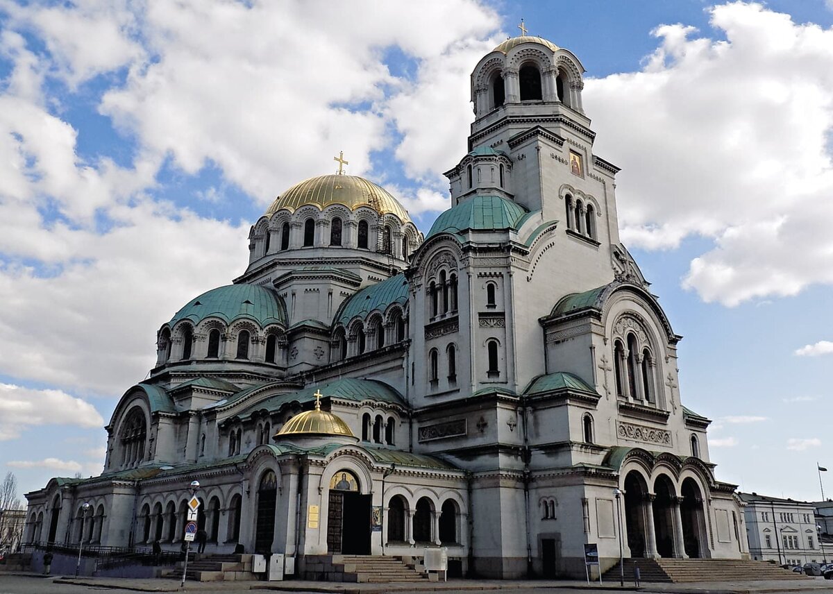 Александр Померанцев. Собор Александра Невского, София, 1882—1908 Фотография (фрагмент): © 2015 Ivo Ivov, Creative Commons