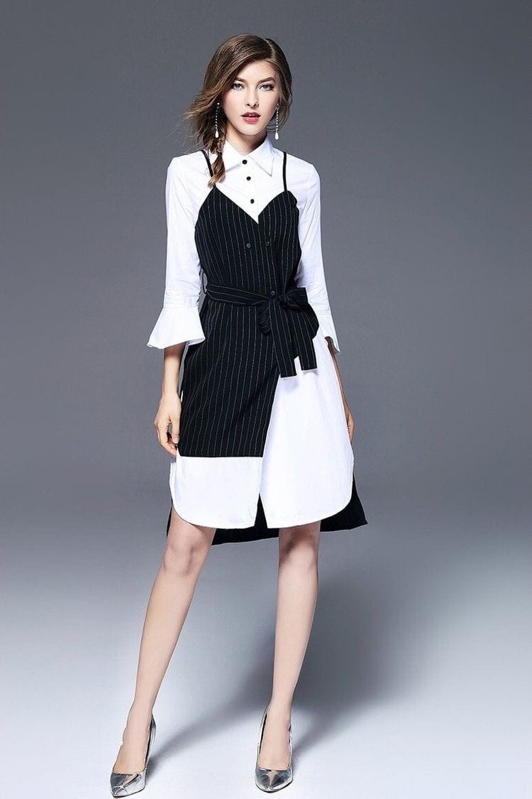 Удлиненный топ+ рубашка по колено