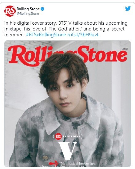 Ви из BTS рассказывает о своем грядущем микстейпе, о своей любви к «Крестному отцу» и о том, что он «тайный участник».