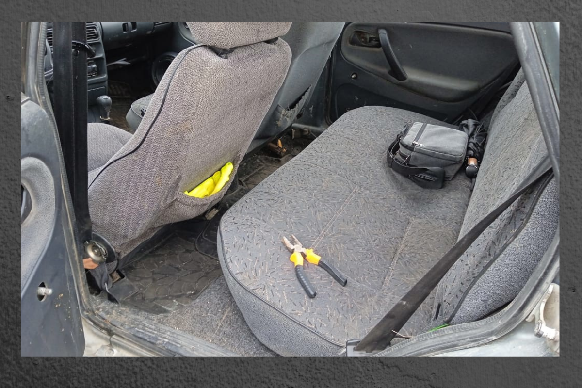 Открываем плоскогубцами... Фото автора Н. С.