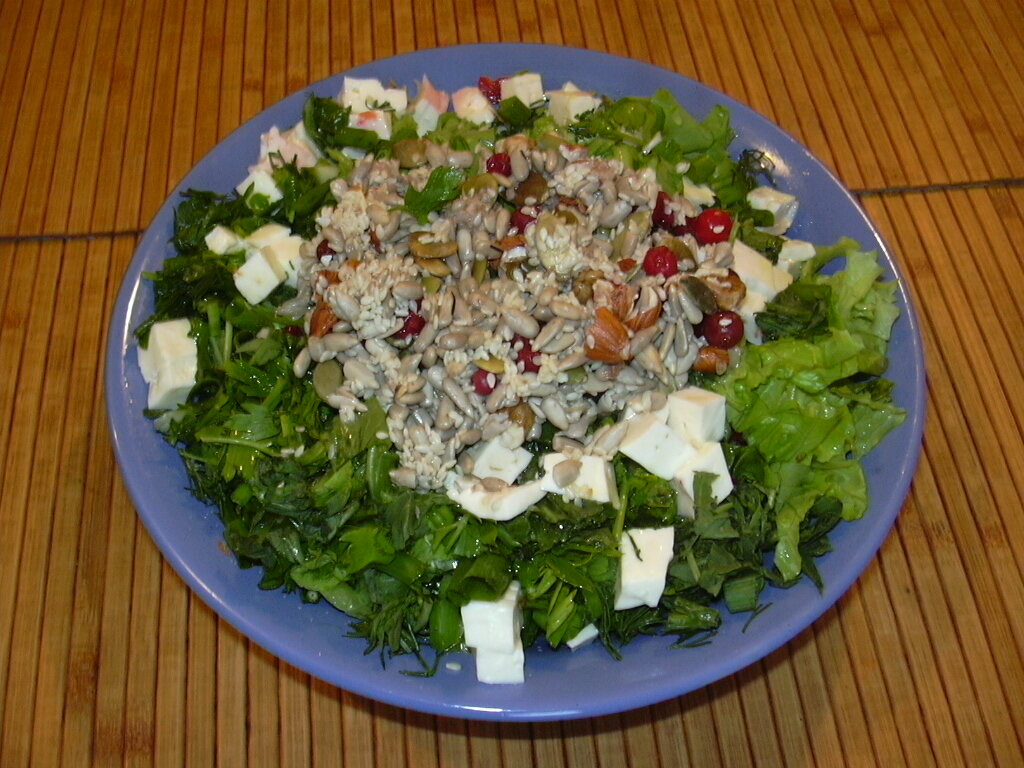 Мой любимый аюрведический салат. Фото автора