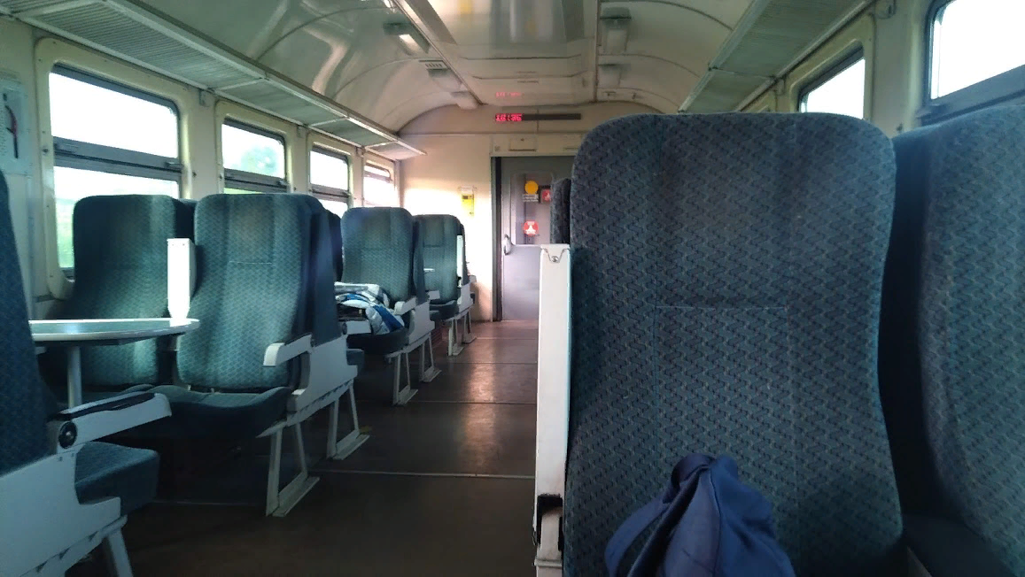 Внутри электрички