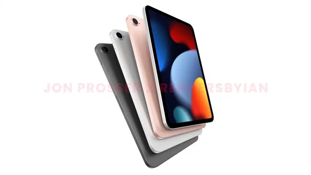 предполагаемые цвета корпуса iPad mini 6