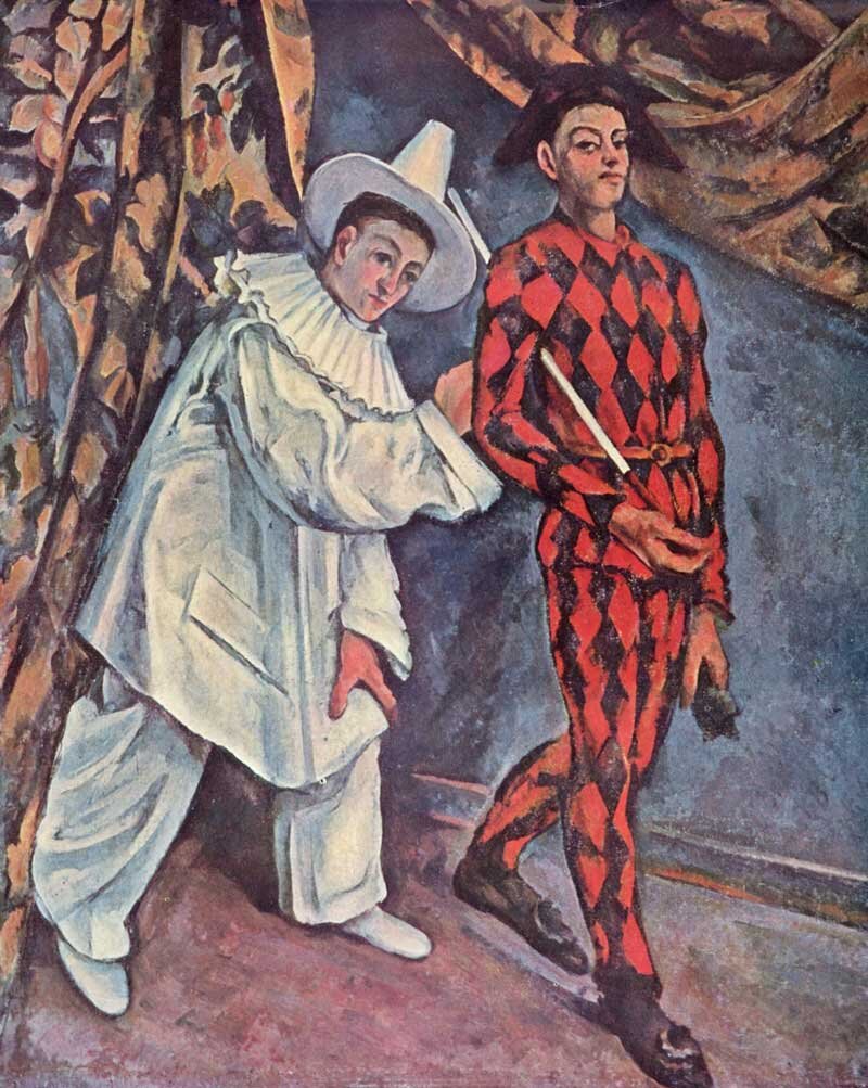 Поль Сезан. "Пьеро и Арлекин"