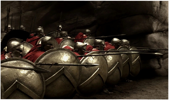 Оборона греков в Фермопильском ущелье