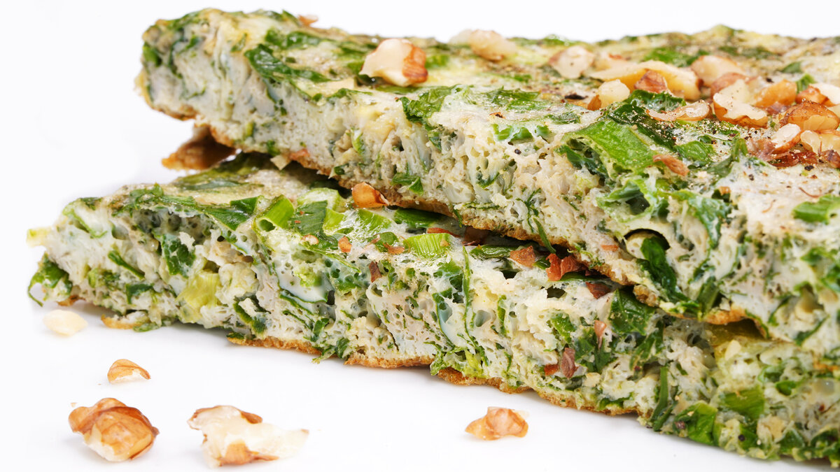 Кюкю с зеленью - самый полезный омлет в мире