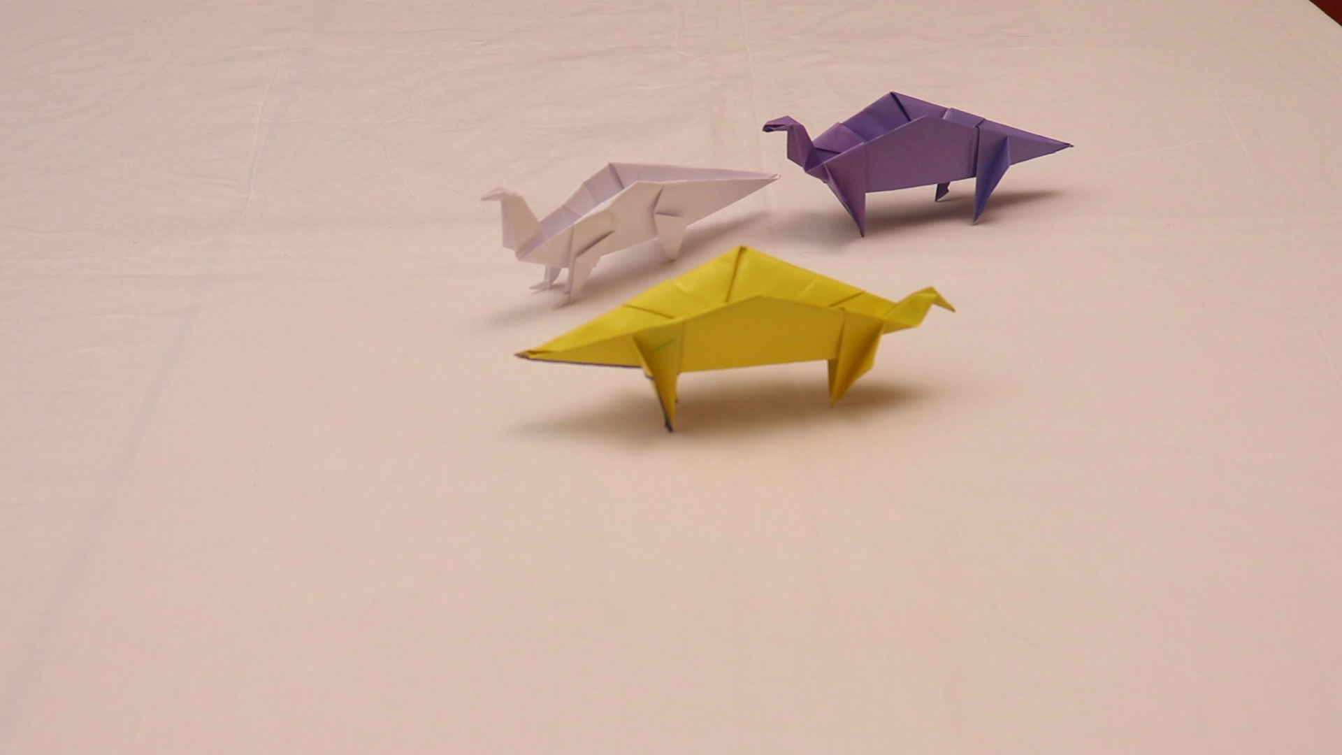 Оригами ДИНОЗАВР ИЗ БУМАГИ для детей ORIGAMI DINOSAUR