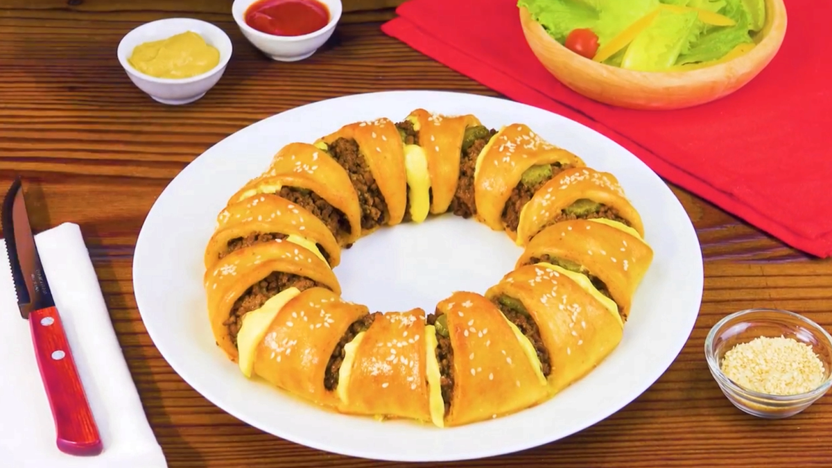 Бублик с мясом в духовке Еда китаец готовит рецепты китайской еды В домашних условиях ресторанные блюда