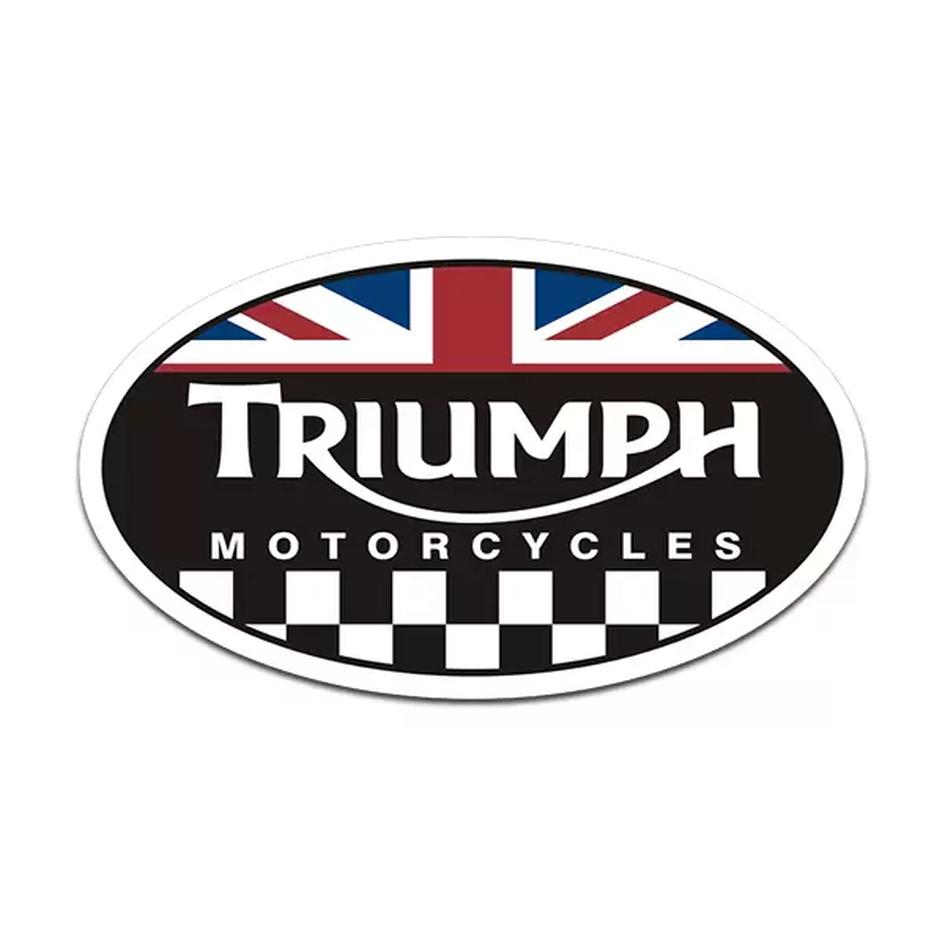 Легендарные бренды. Наклейки на мотоцикл Триумф. Триумф для Великобритании.