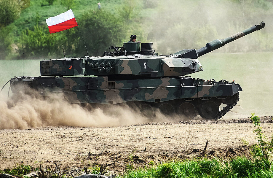 Польский Leopard-2PL во время учений Defender Europe 22. Фото: Wikimedia/CC BY 3.0 pl