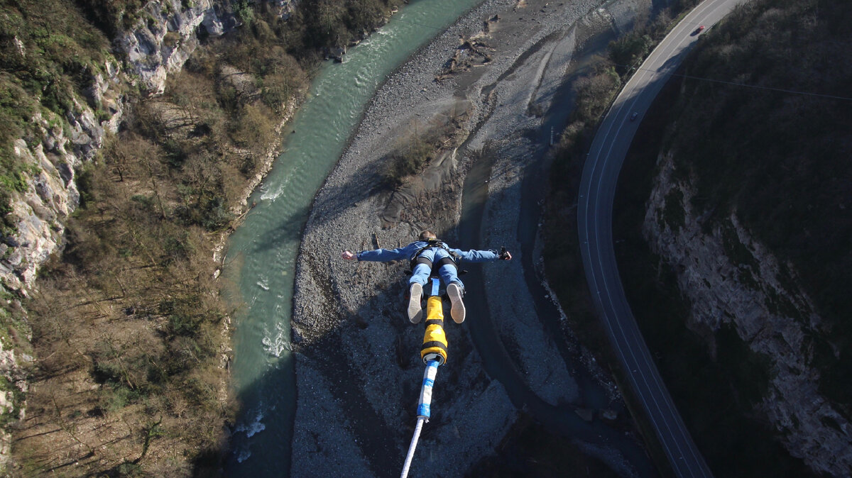 Это я в Сочи прыгал с Bungy 207. Удивительные ощущения!👏🏻