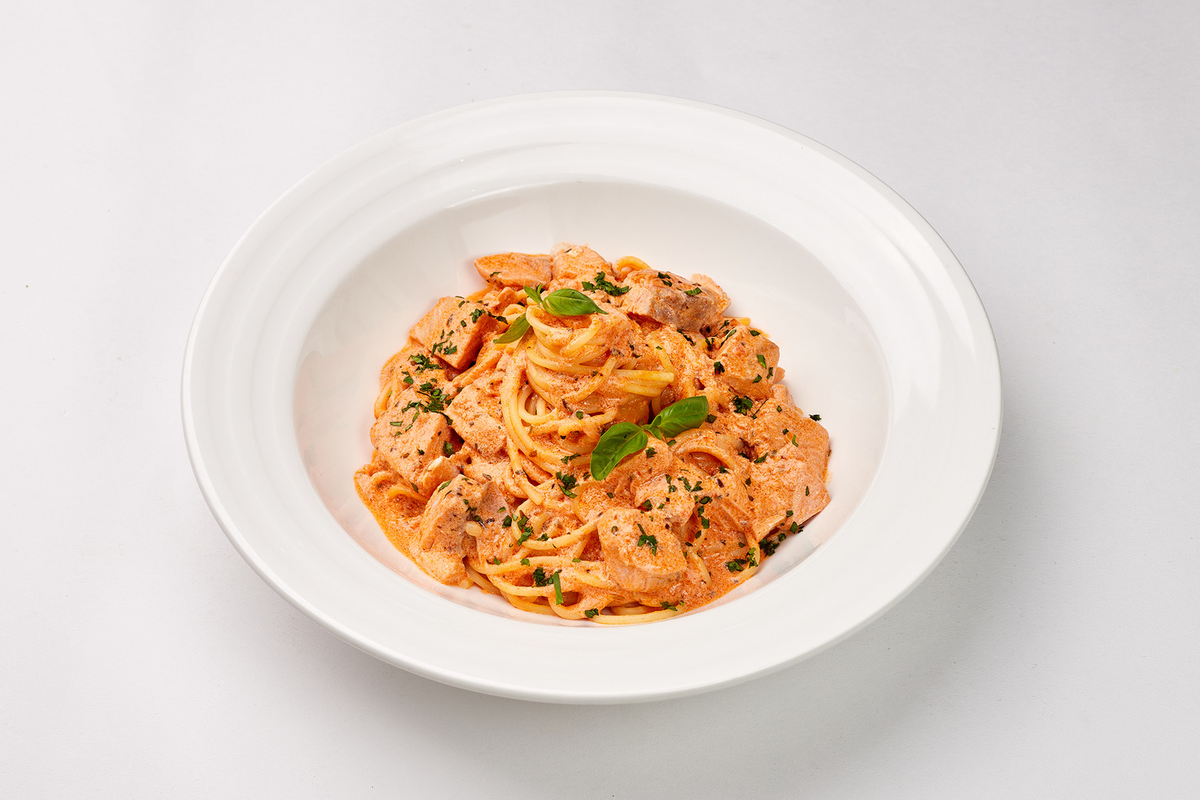 Паста с лососем 
Фото: Пресс-служба ресторана «Зарядье»