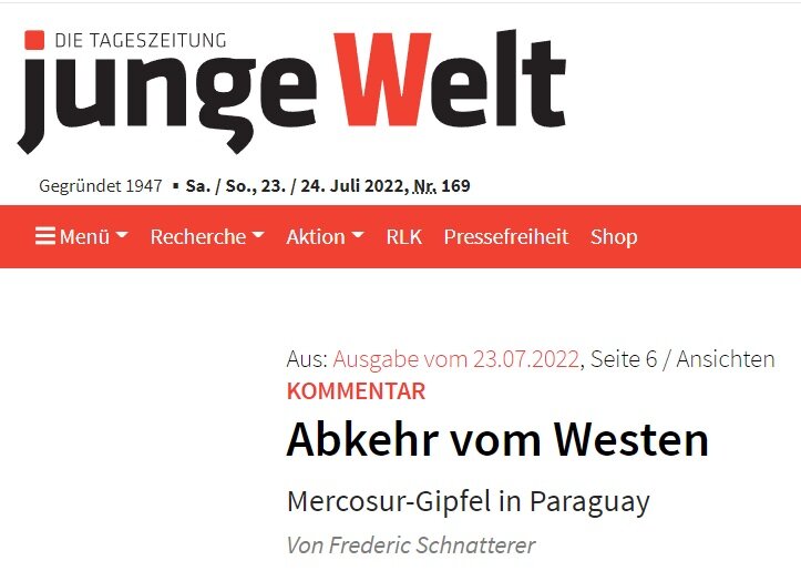 Запад потерпел экономическое поражение в Латинской Америке, пишет немецкая газета Junge Welt.