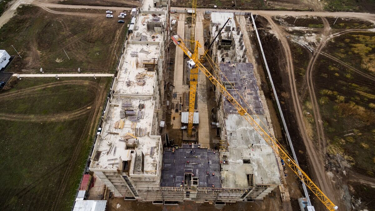    Жилищное строительство в Краснодаре© РИА Новости / Виталий Тимкив