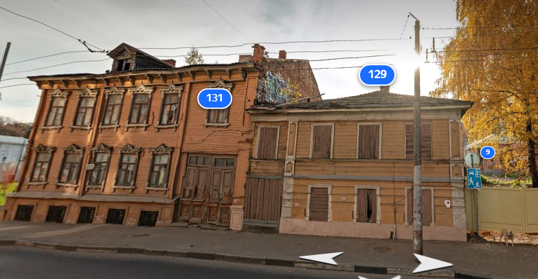    Дома №129 и 131 на улице Максима Горького находятся в квартале 1833 года Арина Полтанова