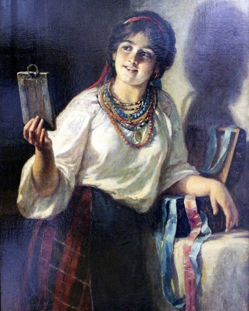 Харитон Платонович Платонов "Оксана". Источник: https://svistanet.com/hudozhniki-i-art-proekty/kartini-i-zhivopis/xudozhnik-xariton-platonov-1824-1907.html