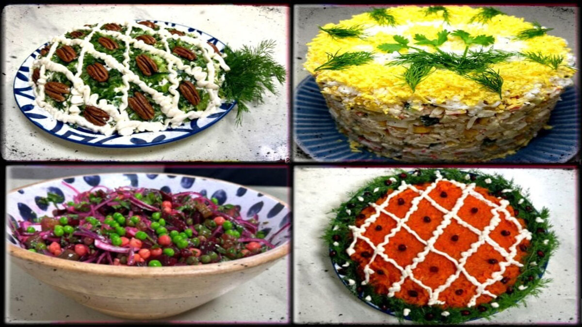 БЫСТРЫЕ и ПРОСТЫЕ рецепты салатов на праздничный стол