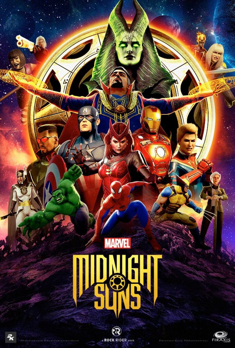 Фанат представил Marvelʼs Midnight Suns в стиле «Мстителей: Война  бесконечности» | Канобу | Дзен