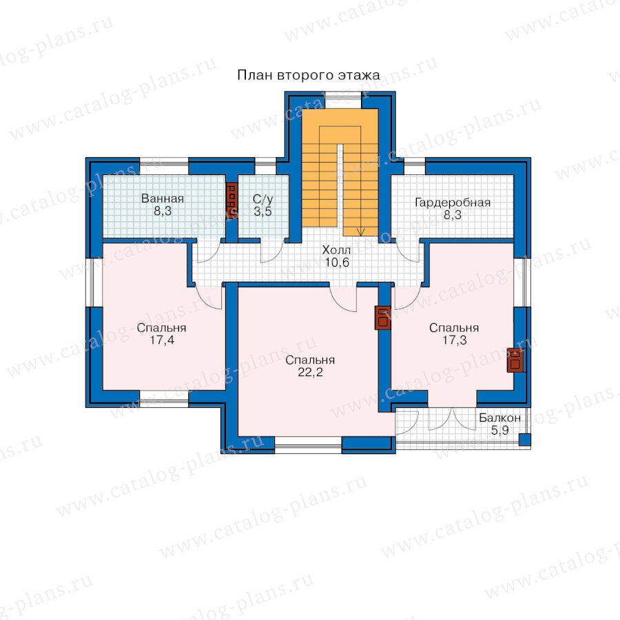 Общая площадь: 181 м² Террасы,балконы: 5,04 м² Габариты: 14.47x11.77 м Высота конька: 10.-2-2