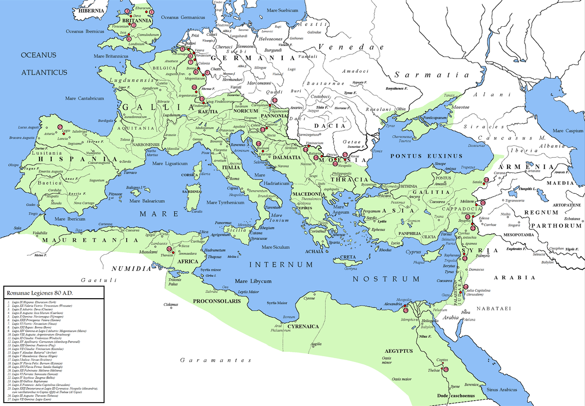 Карта европы времен римской империи