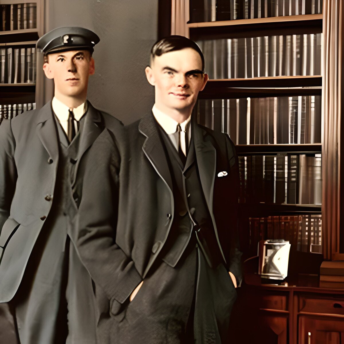 «Алан Тюринг с Физиком-Ядерщиком» - неизвестный художник