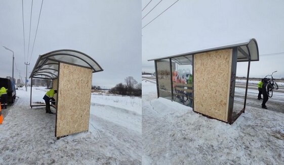 "Евроремонт" остановки в Вологде. Проблема с остановками не решается годами, большинство конструкций не пригодны к ожиданию транспорта. 