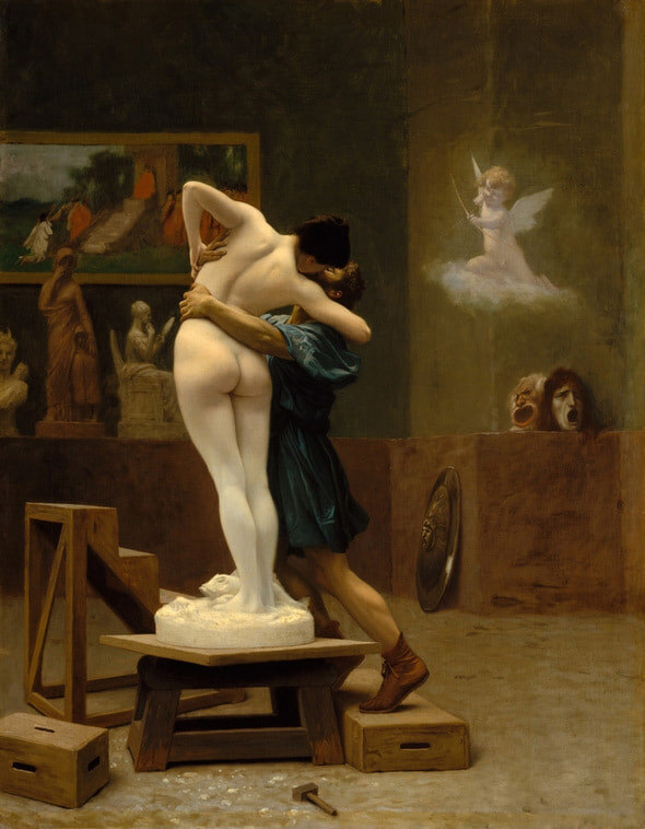    Жан-Леон Жером. Пигмалион и Галатея. 1890