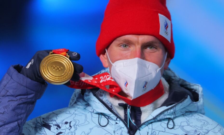    Большунов стал олимпийским чемпионом в скиатлоне. Фото: Reuters