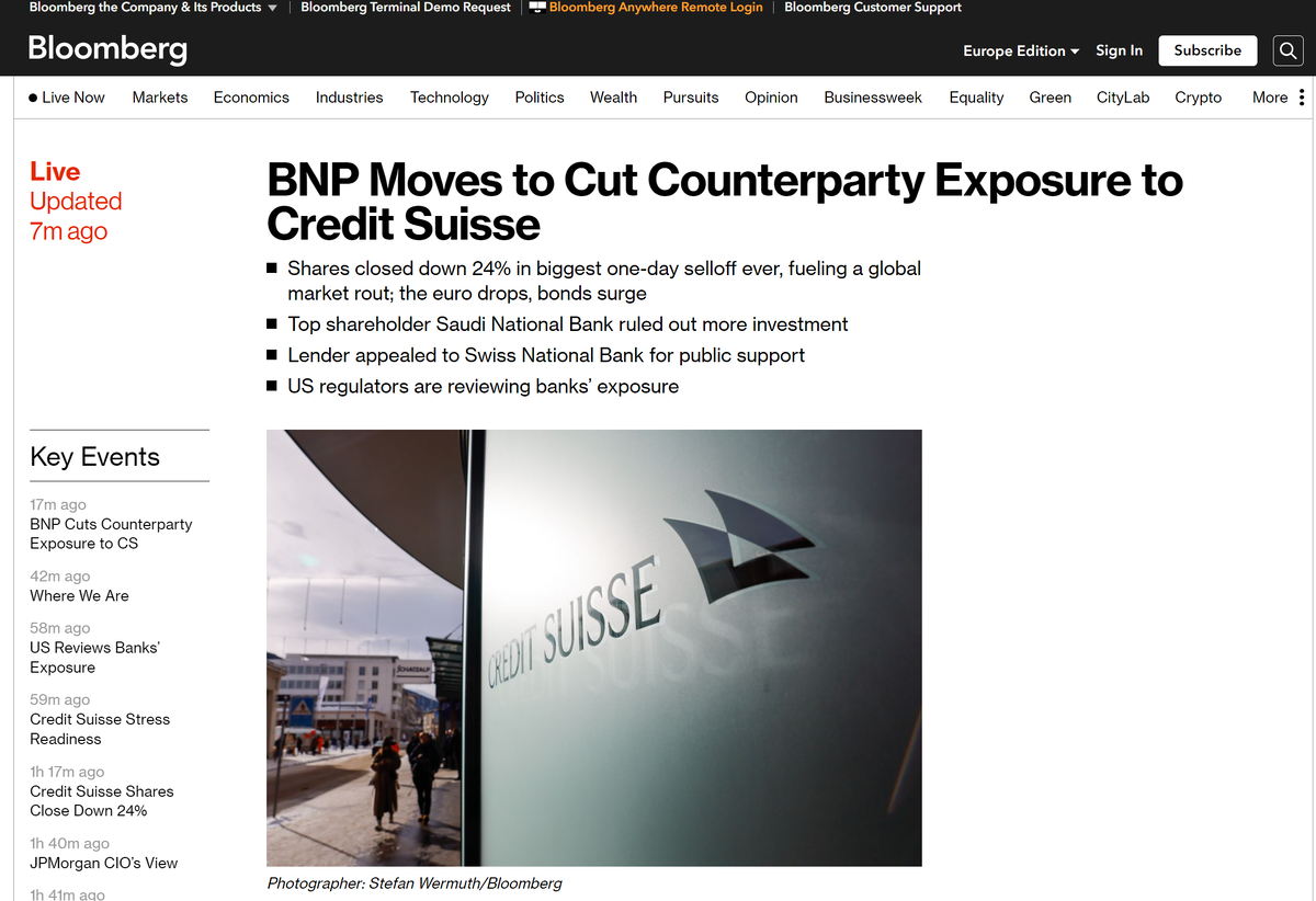 Ситуация напоминает: когда мне плохо - хорошо бы найти кого-то, кому ещё хуже! Похоже очень скоро нам придётся пересмотреть значение фразы "Надёжный, как швейцарский банк".