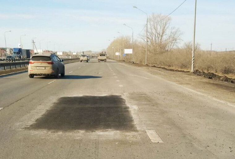    Ямочные ремонты начали с наступлением плюсовых температур