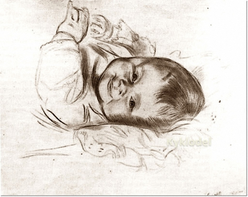 Б. Кустодиев. Портрет дочери Ирины (1905). Изображение из открытых источников