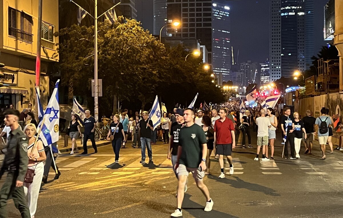 Акции протеста в Тель-Авиве. Фото Яндекс-Картинки