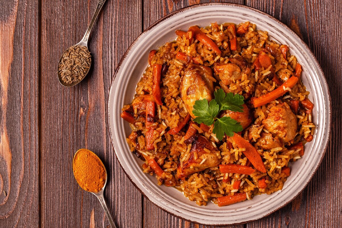 Как приготовить таджикский плов.