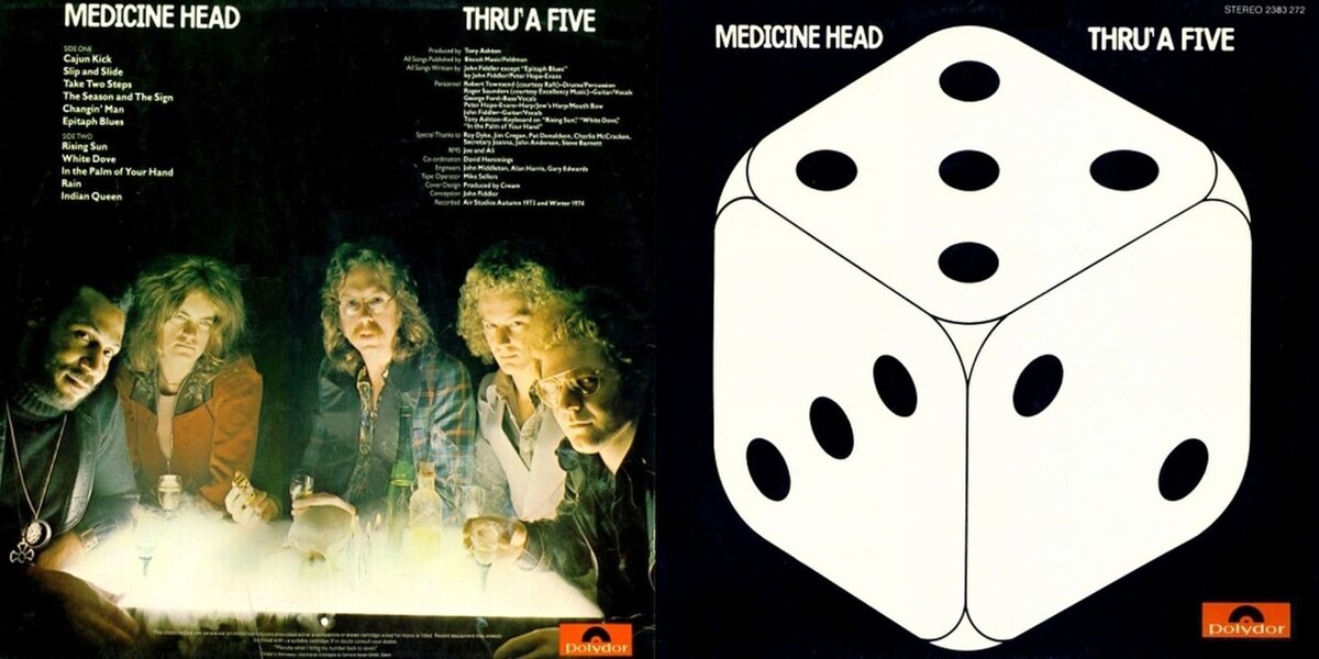 Medicine Head. Thru' A Five 1974. Inlay.Обложка альбома.