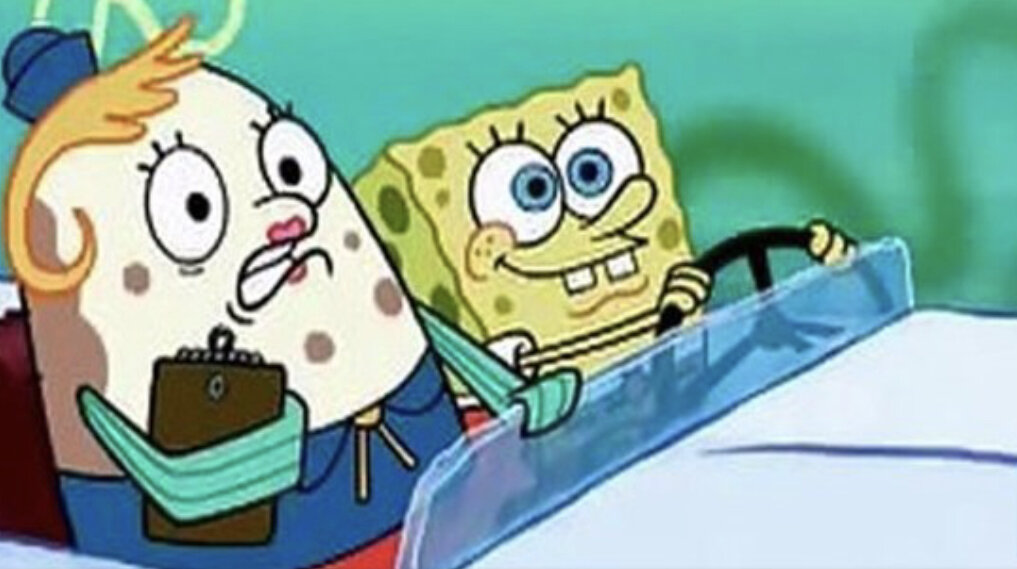 
- Ты ведь уже столько раз сдавал этот экзамен на права!!! 
- 57 раз… 
- Ну, значит, 58 - твое счастивое число! Ты получишь свои права, Спанчбоб, потому что ты победитель!!! 
© Губка Боб Квадратные Штаны