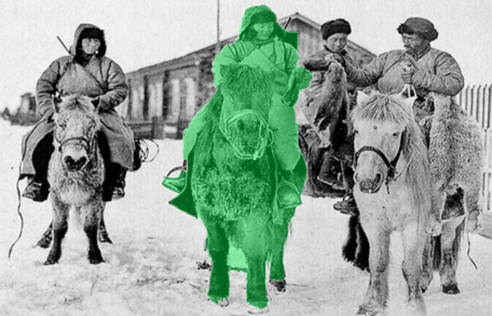 Тувинцы, кавалерийский эскадрон