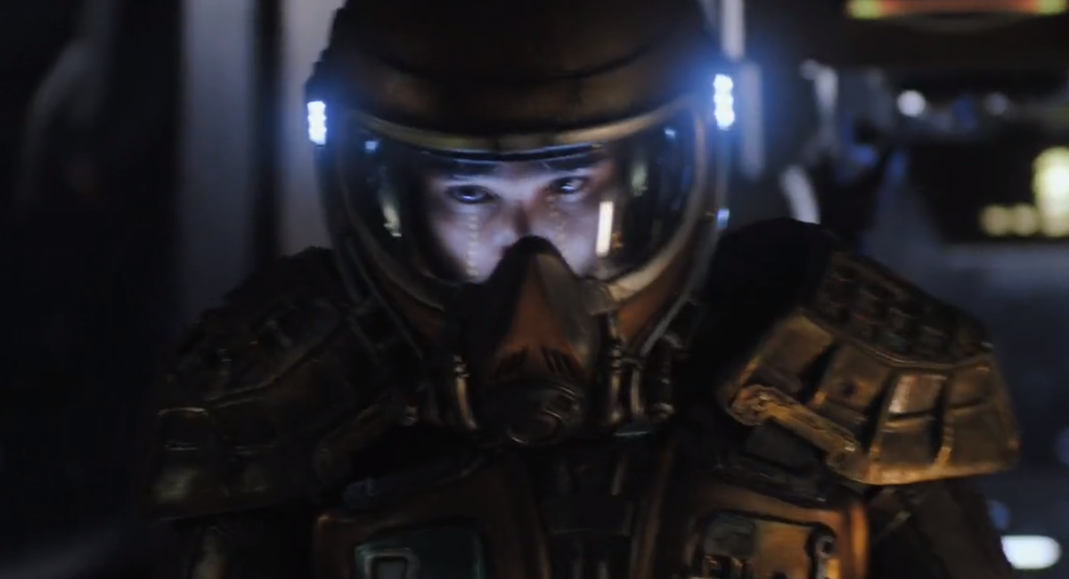 обработанный скриншот из сериала Звездные врата: Вселенная.