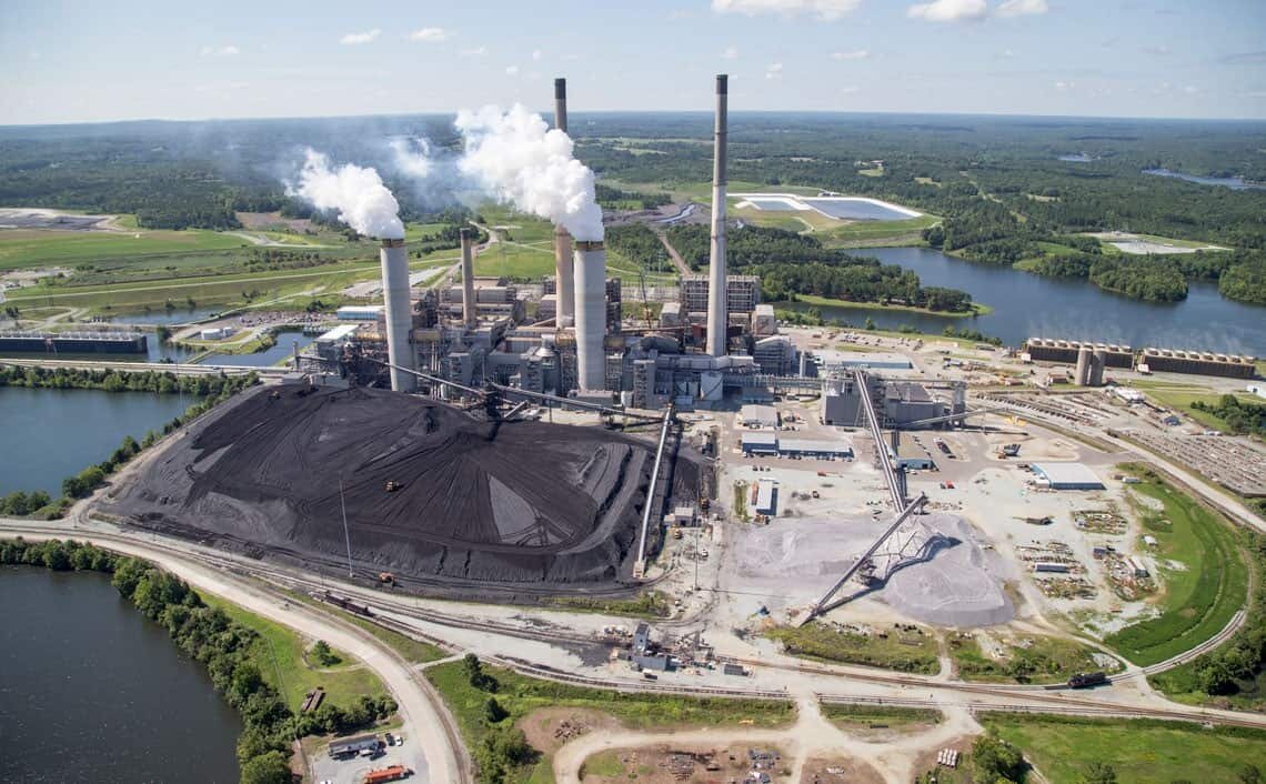 Угольная электростанция Duke Energy. Фото: Southern Environmental Law Center