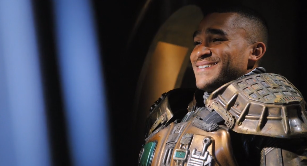 обработанный скриншот из сериала Звезные врата: Вселенная.