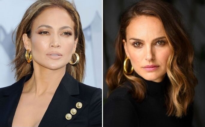 Дженнифер Лопес и Натали Портман предпочитают серьги-кольца