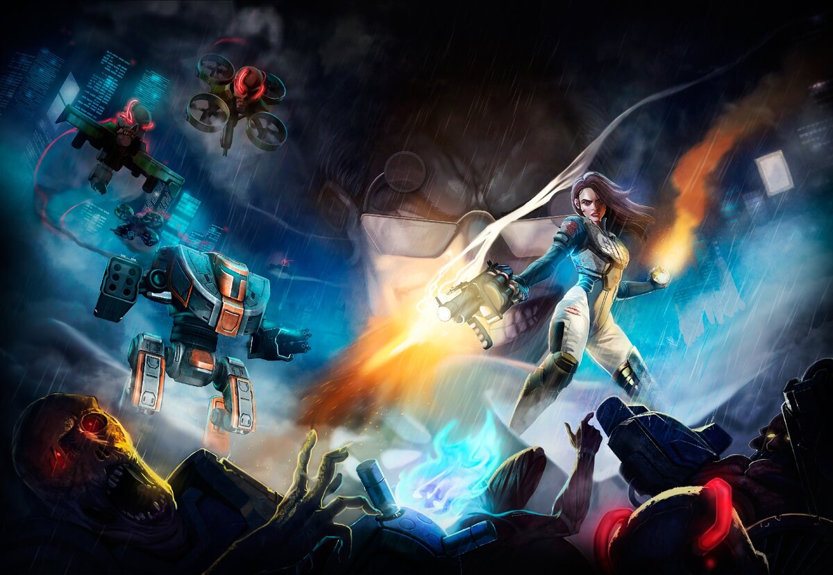 Ключевой арт игры "Ion Fury" 2019 года