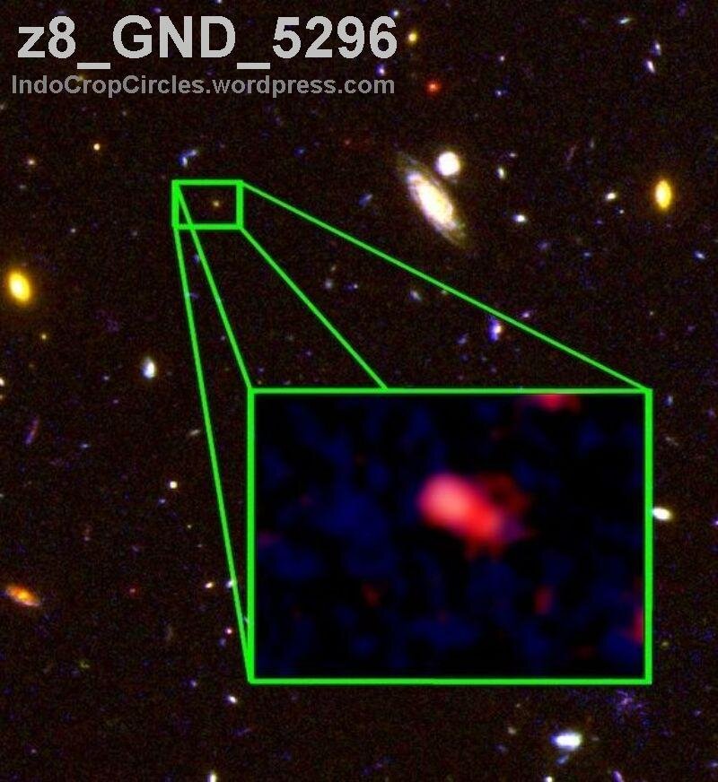 Какая самая дальняя. Галактика z8 GND 5296. Галактика UDFJ-39546284. Z8_GND_5296. Самая далекая звезда.