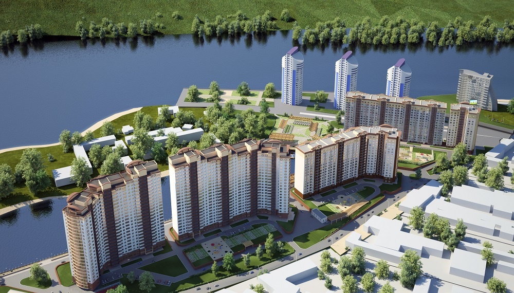 ЖК "Новая пристань" на ул. Промышленной в Барнауле
