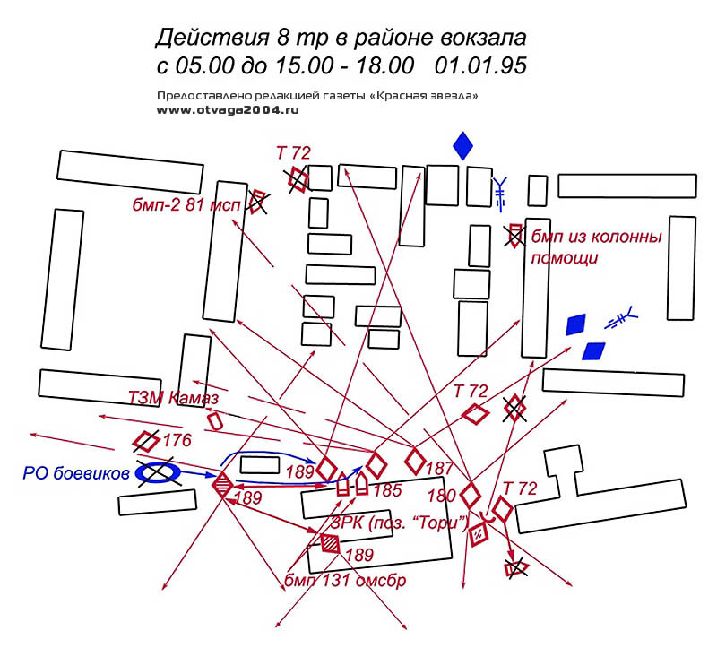 Штурм грозного карта