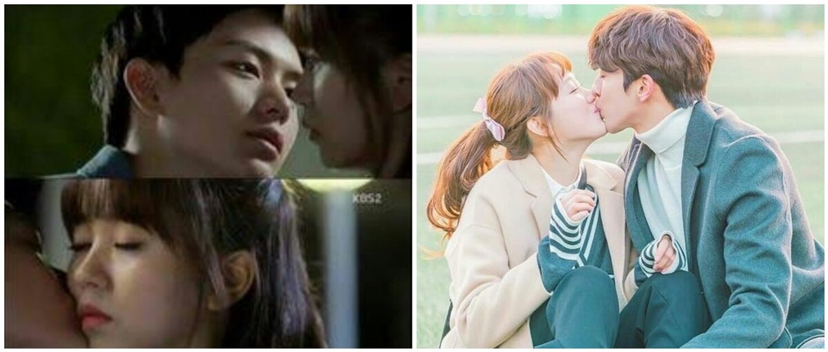 Кадры из дорам "Школа 2015: кто ты?" и "Фея тяжёлой атлетики" 