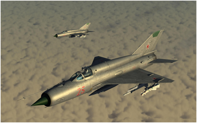 Миг-21 – классический пример реактивного  истребителя 2-го поколения