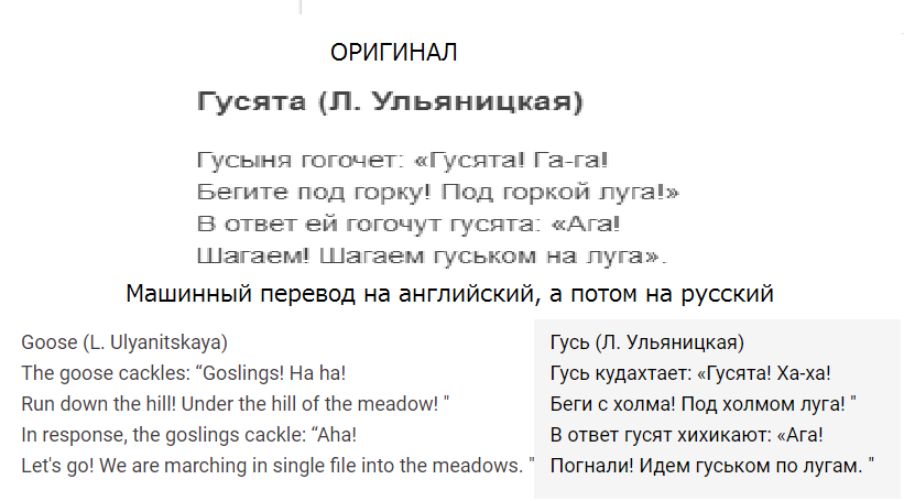 Скан со страницы онлайн переводчика