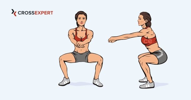 «Воздушные» приседания